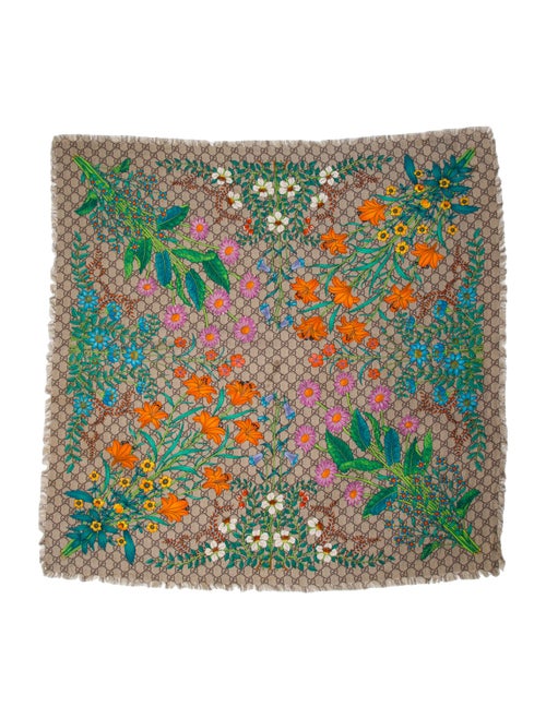 Gucci Silk GG Logo Scarf