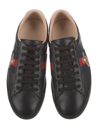 Gucci Leather Printed Sneakers