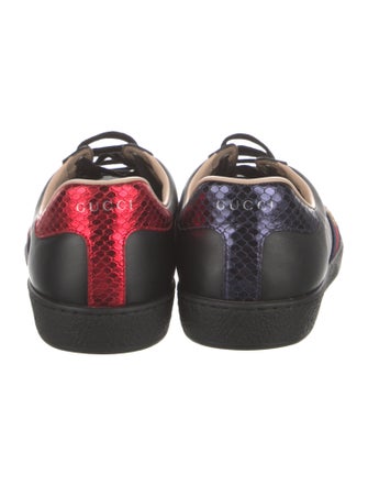 Gucci Leather Printed Sneakers