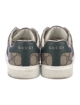 Gucci GG Supreme Leather Trim Embellishment Sneakers