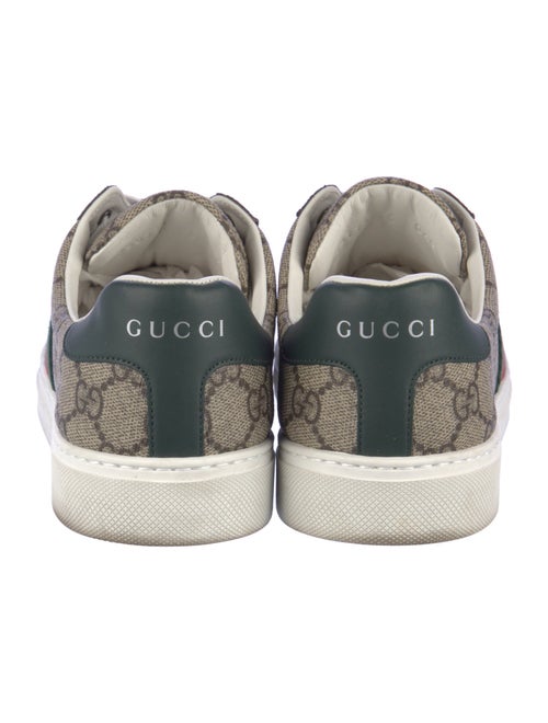 Gucci GG Supreme Leather Trim Embellishment Sneakers