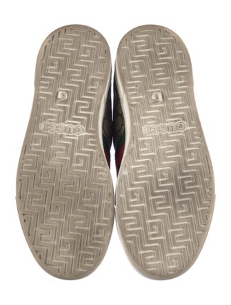 Gucci GG Supreme Leather Trim Embellishment Sneakers