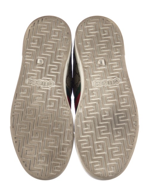 Gucci GG Supreme Leather Trim Embellishment Sneakers