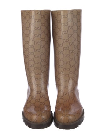 Gucci PVC Printed Boots