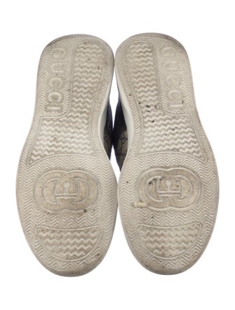 Gucci GG Supreme Leather Trim Embellishment Sneakers