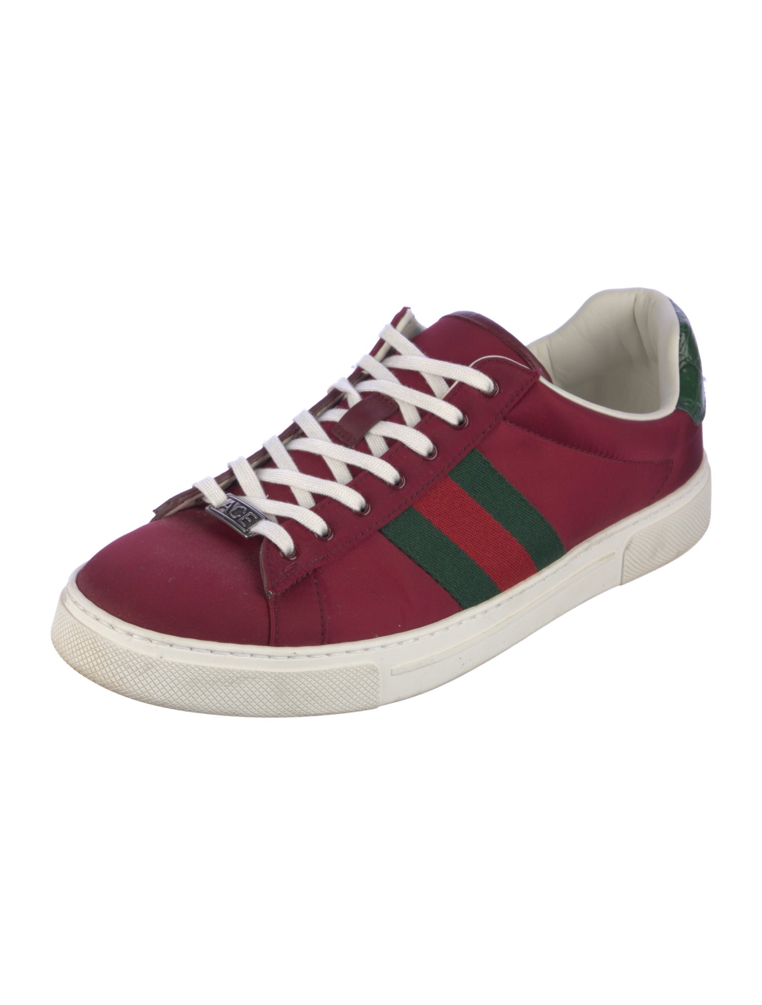 Gucci Web Accent Nylon Sneakers