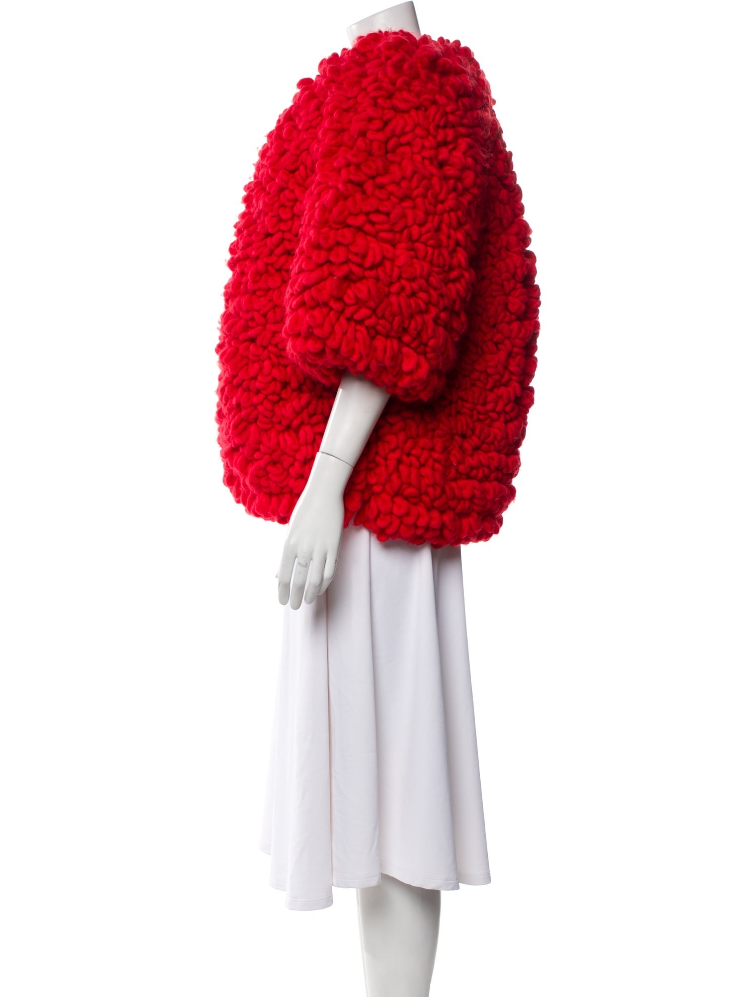 Gucci 'Chenille Yarn' Wool Faux Fur Jacket w/ Tags