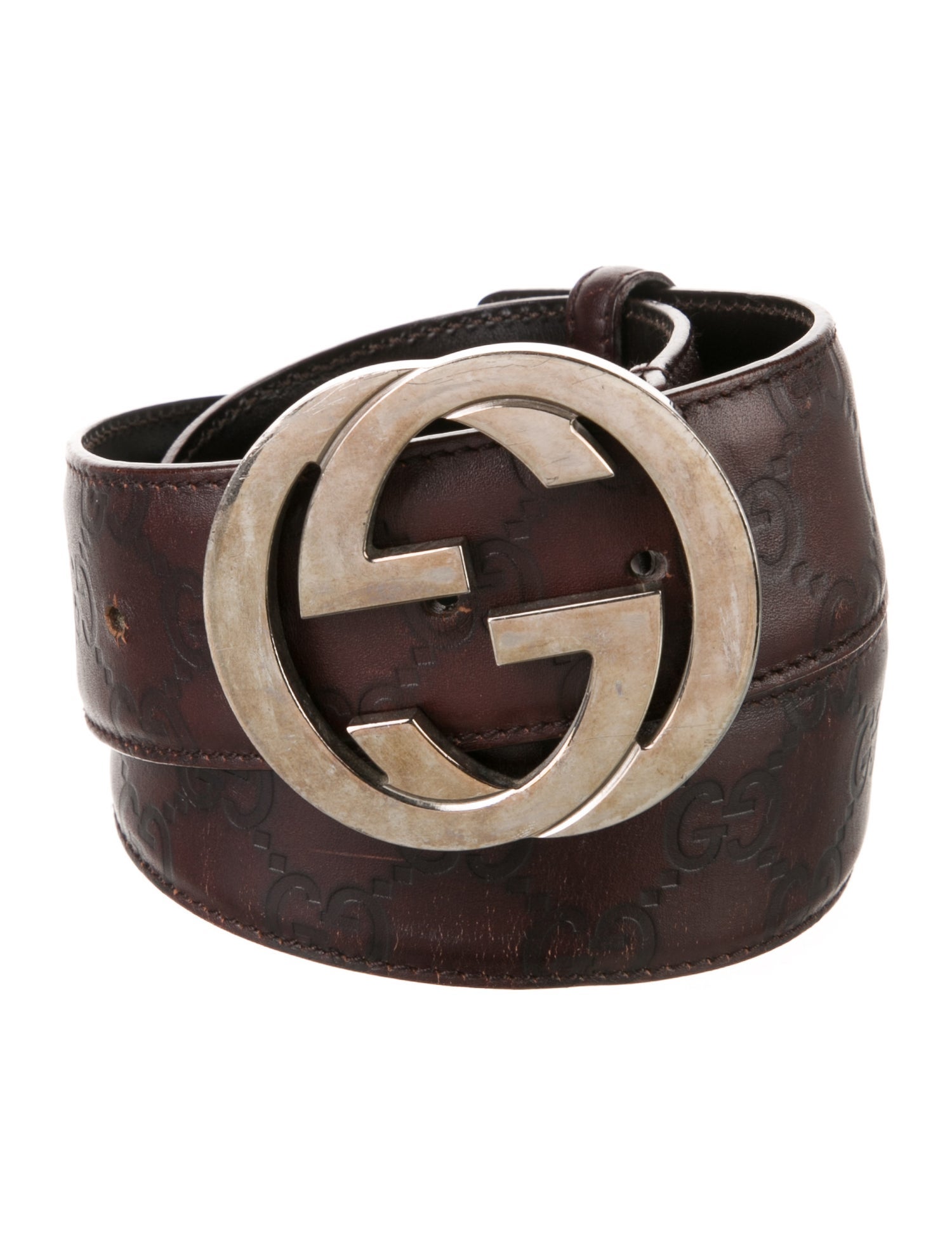 Gucci Interlocking G Logo Leather Belt Kit