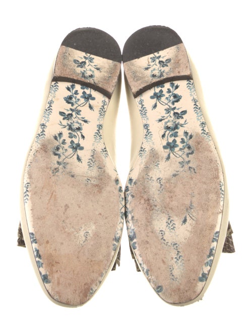 Gucci GG Logo Leather Ballet Flats