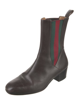 Gucci Leather Chelsea Boots