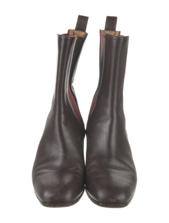 Gucci Leather Chelsea Boots