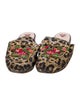 Gucci Horsebit Accent Animal Print Mules