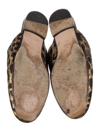 Gucci Horsebit Accent Animal Print Mules