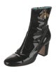Gucci Faux Pearl Accents Patent Leather Boots