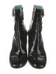 Gucci Faux Pearl Accents Patent Leather Boots