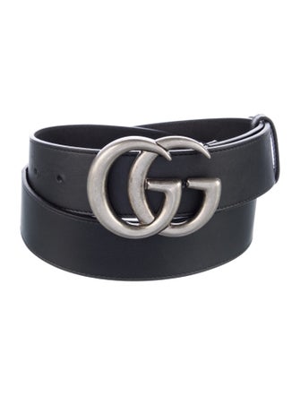 Gucci 2015 Re Edition Wide Leather Belt Double G Logo Belt