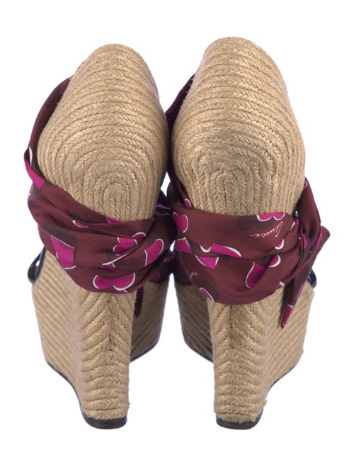 Gucci Satin Printed Espadrilles