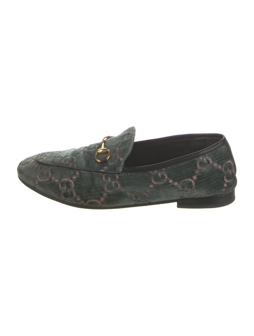 Gucci Horsebit Accent Velvet Loafers