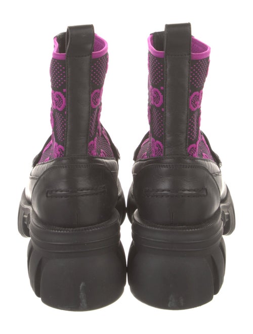 Gucci Horsebit Accent Leather Combat Boots