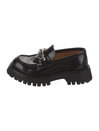 Gucci Interlocking G Logo Patent Leather Loafers