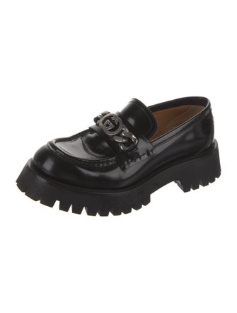 Gucci Interlocking G Logo Patent Leather Loafers