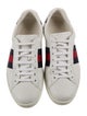 Gucci Web Accent Leather Sneakers