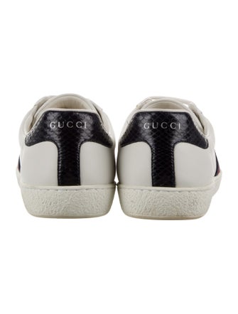 Gucci Web Accent Leather Sneakers