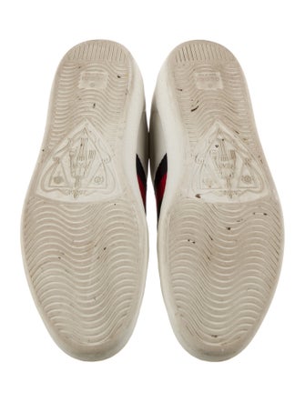Gucci Web Accent Leather Sneakers