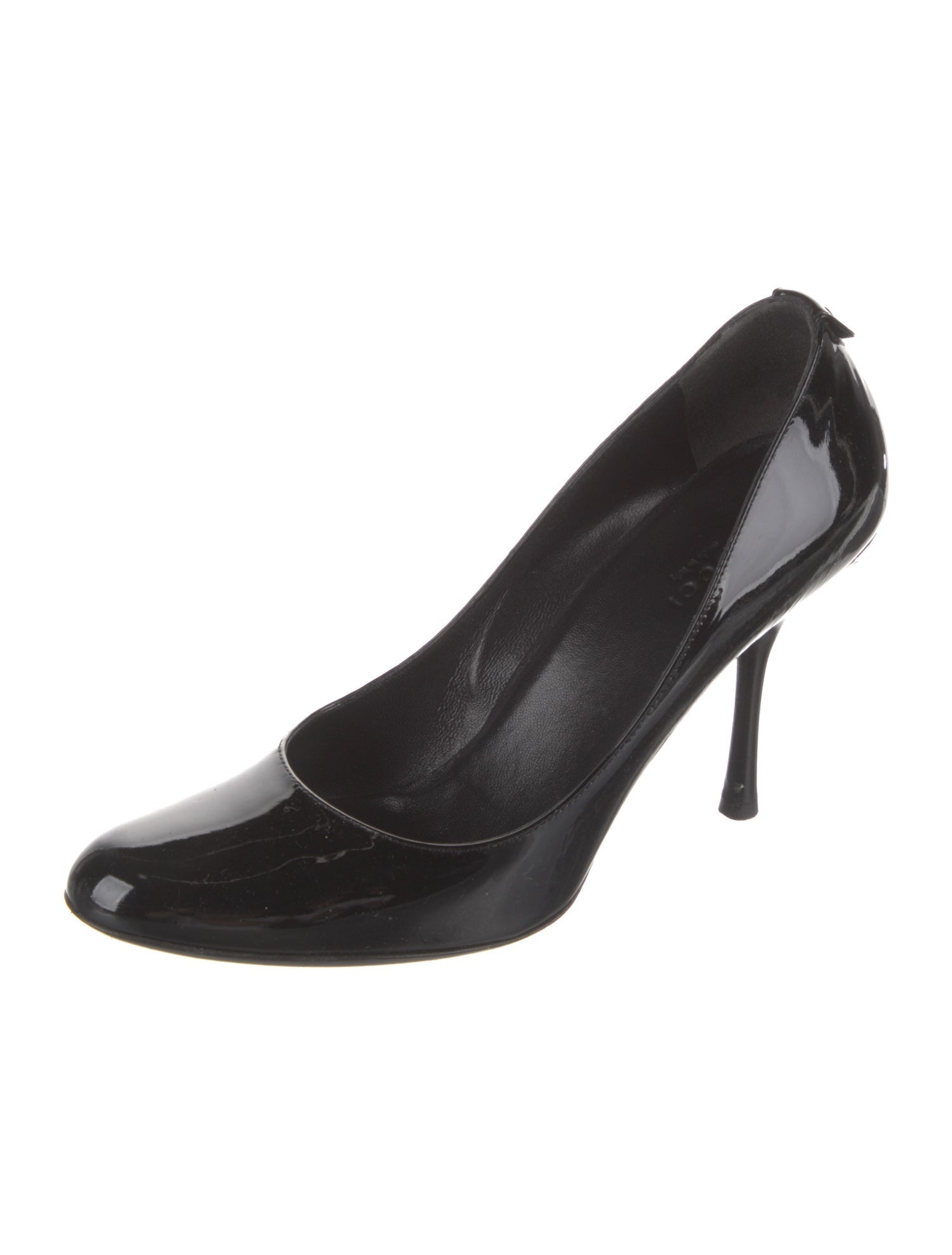 Gucci Interlocking G Logo Patent Leather Pumps