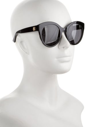 Gucci Interlocking G Logo Round Sunglasses