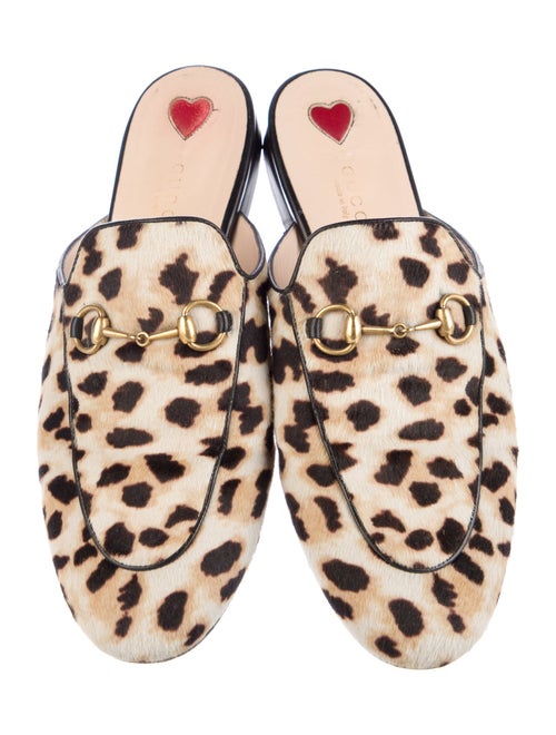 Gucci Horsebit Accent Ponyhair Mules