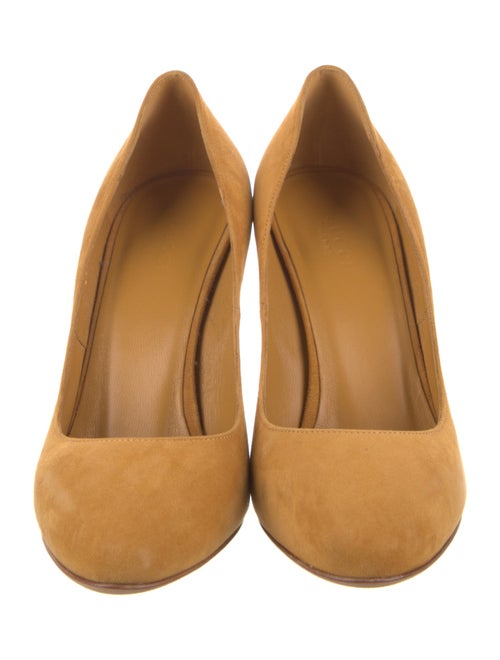 Gucci Interlocking G Logo Suede Pumps