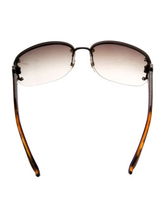 Gucci Interlocking G Logo Shield Sunglasses