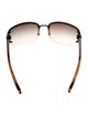 Gucci Interlocking G Logo Shield Sunglasses