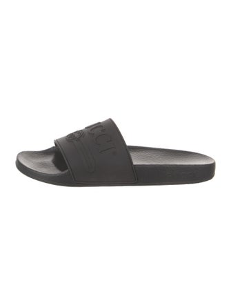 Gucci Interlocking G Logo Rubber Slides