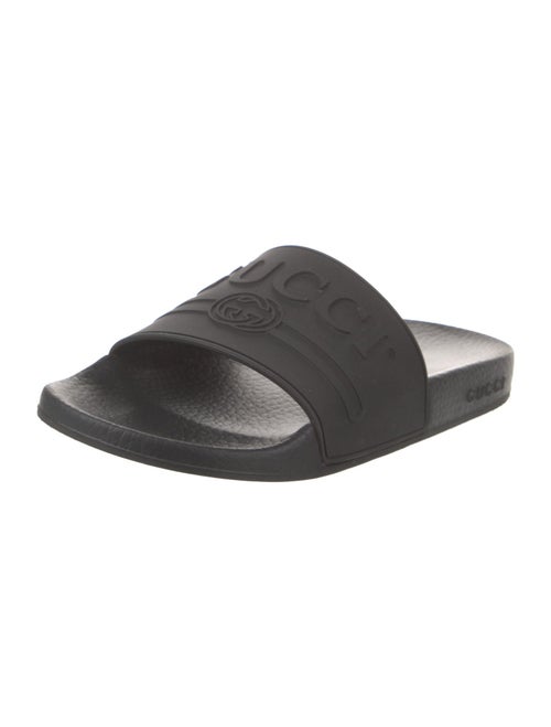 Gucci Interlocking G Logo Rubber Slides