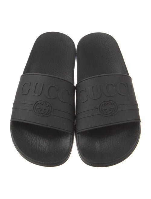 Gucci Interlocking G Logo Rubber Slides