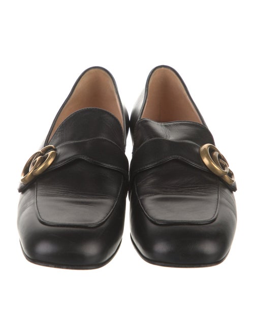 Gucci Double G Logo Leather Loafers
