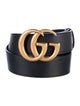 Gucci Double G Logo Leather Belt