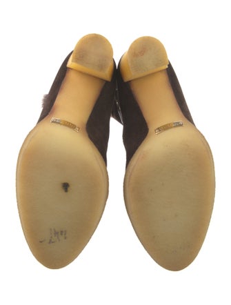 Gucci Suede Printed Lace-Up Boots