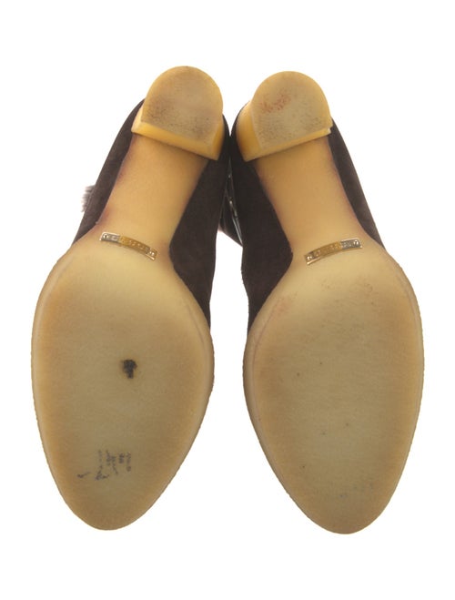 Gucci Suede Printed Lace-Up Boots