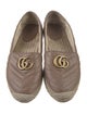 Gucci Double G Logo Leather Espadrilles
