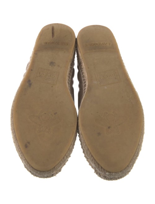 Gucci Double G Logo Leather Espadrilles