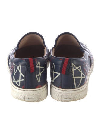 Gucci GG Graffiti Leather Sneakers