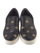 Gucci Leather Embroidered Accent Sneakers