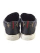 Gucci Leather Embroidered Accent Sneakers
