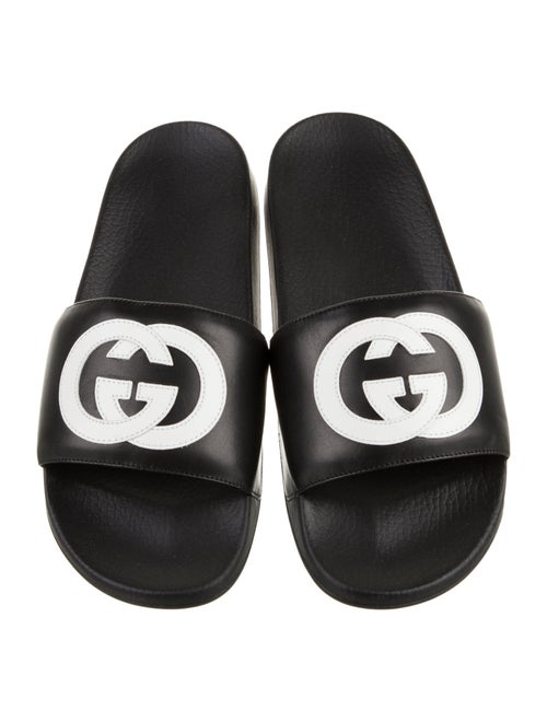 Gucci Leather Printed Slides