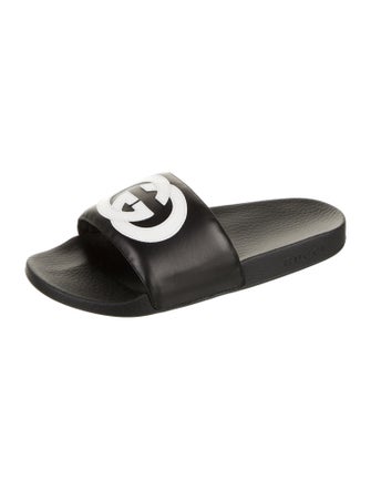 Gucci Leather Printed Slides