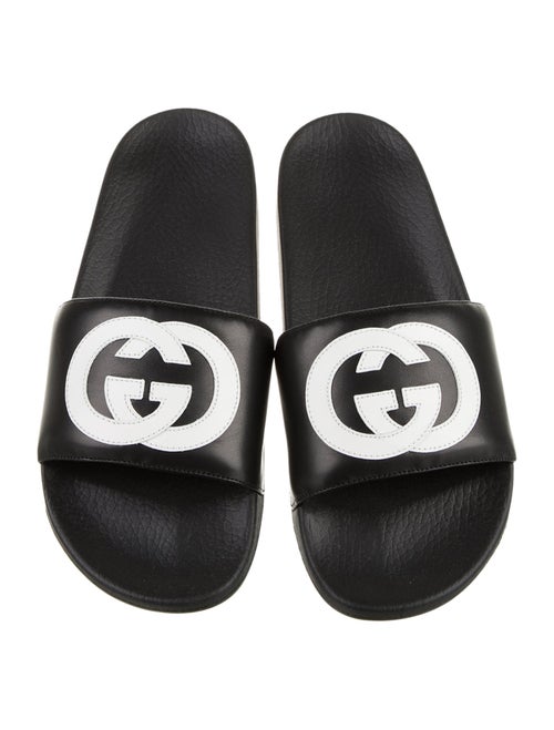 Gucci Leather Printed Slides
