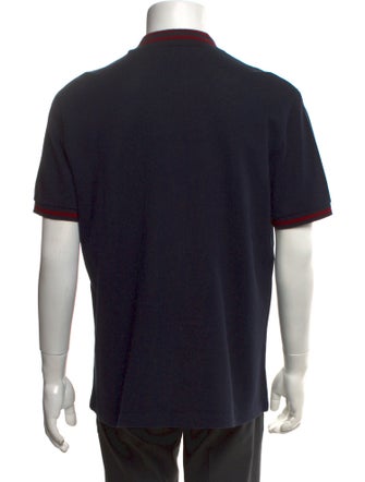 Gucci Bee Accent Printed Polo Shirt